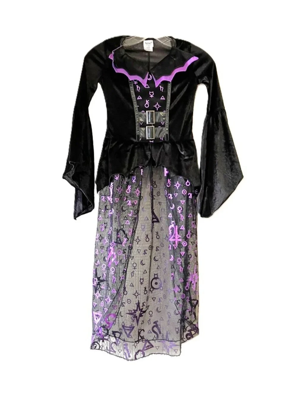Spirit Halloween Kids Dark Coven Witch Costume Top Size S